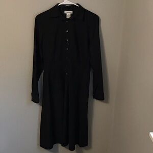 Calvin Klein Black Long Sleeve Dress